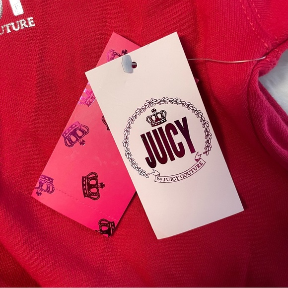 Juicy by Juicy Couture French Terry Red Long Sleeve Hoodie, NWT, Medium - Picture 7 of 9